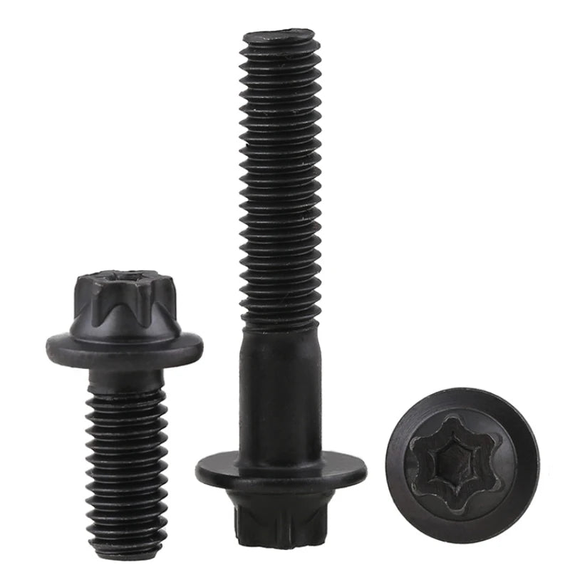 Grade 12.9 Carbon Steel Flange Torx Bolts M5 M6 Hex Screws Flange Torx Bolt Richie's