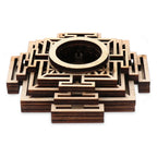 Lotus Wooden Crystal Ball Base | Meditation Decor Stand Crystal Display Stand Richie's Style 3