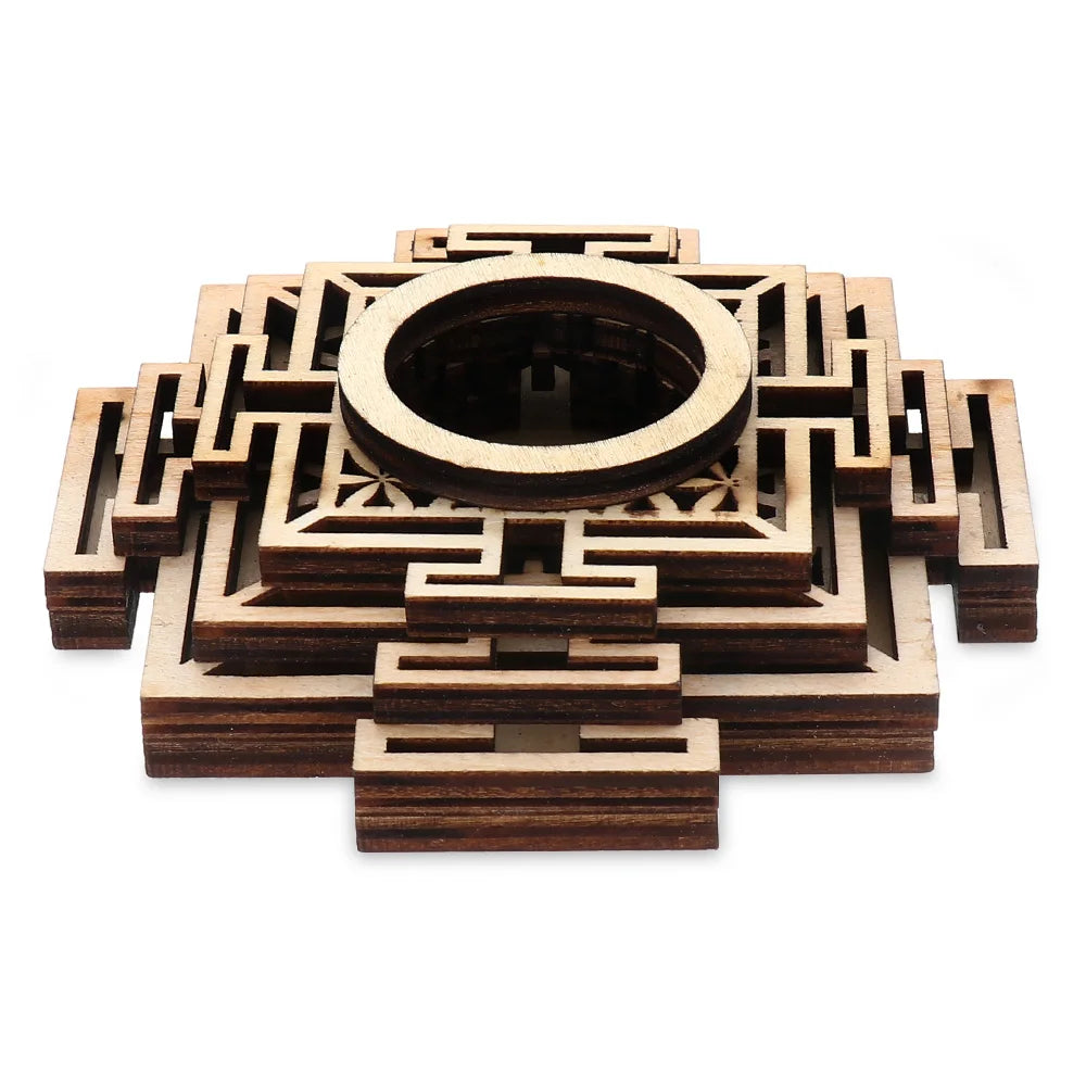 Lotus Wooden Crystal Ball Base | Meditation Decor Stand Crystal Display Stand Richie's Style 3