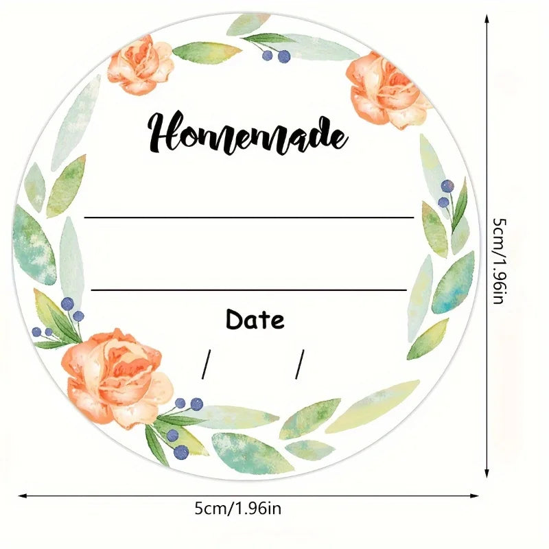 Watercolor Floral Canning Labels – Write-On Mason Jar Stickers Canning Jar Labels Richie's