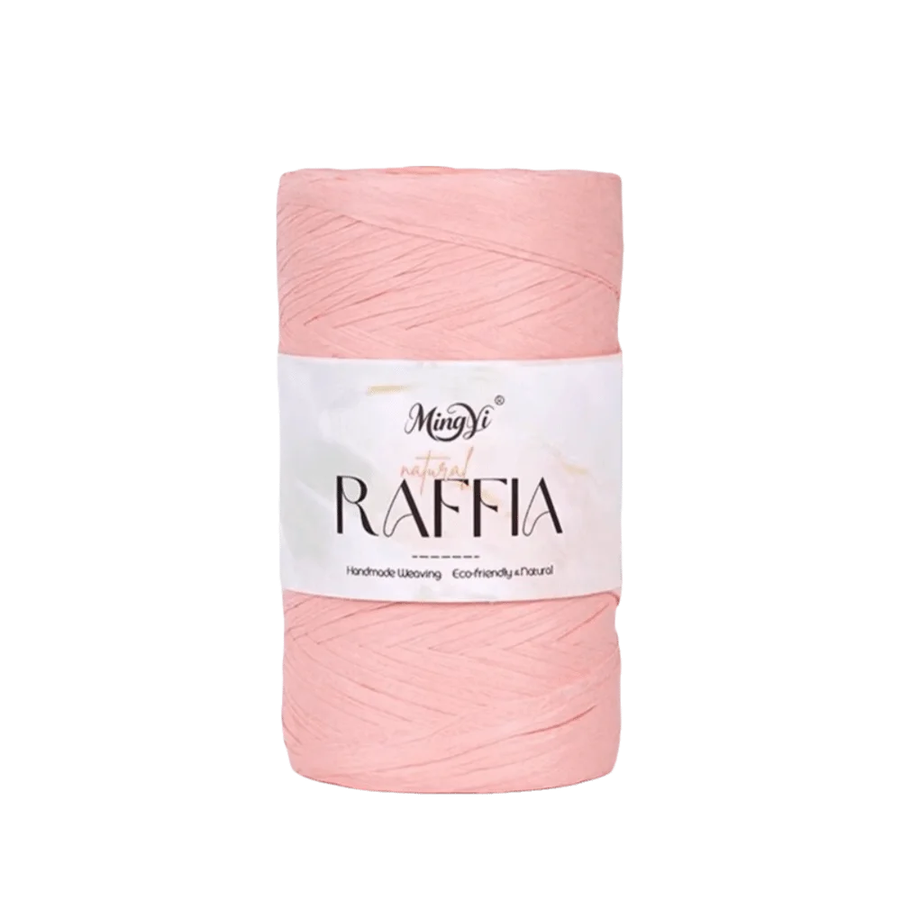 Multi-Colored Raffia Yarn 100g – Bamboo Fiber DIY Knitting Craft Knitting Yarn Richie's Pink