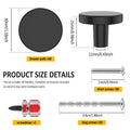 30Pcs Matte Black Cabinet Knobs – Zinc Alloy Drawer Pulls Cabinet Knobs Set Richie's 30pcs