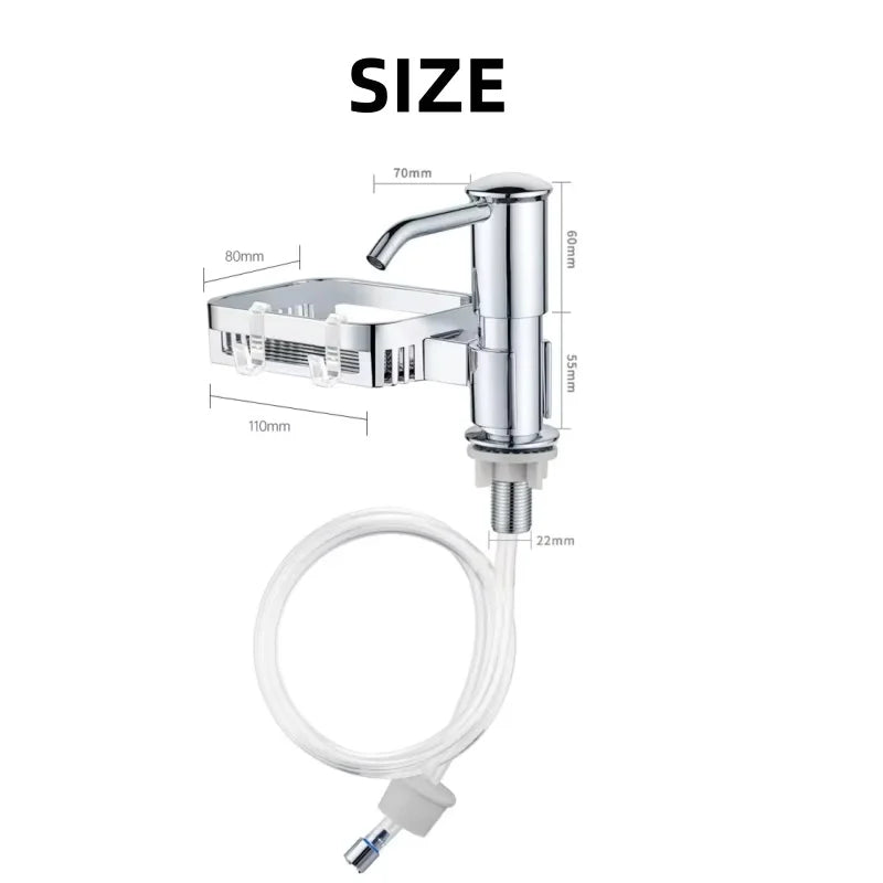 Kitchen Sink Soap Dispenser Pump with Rack & Extension Tube Soap Dispenser Richie's