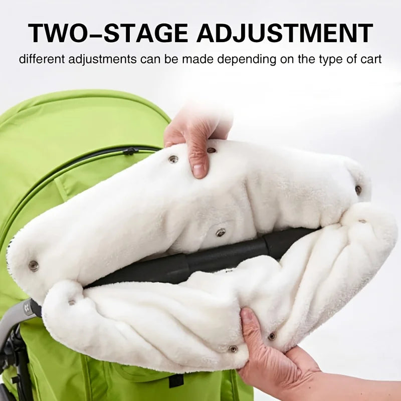 Windproof Stroller Handle Gloves – Warm Winter Oxford Muff Stroller Handle Gloves Richie's