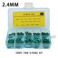 FKM O-Ring Seal Assortment Kit – 6 Sizes Fluorine Rubber O-Ring Seal Kit Richie's BFG100-2.4