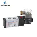 4V210-08 Pneumatic Solenoid Valve 5/2-Way 1/4" DC12V/24V AC110V/220V Pneumatic Solenoid Valve Richie's DC24V China Mainland