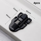 4pcs Iron Box Hasp Latch Clasp 59x40mm Jewelry Wood Box Box Hasp Latch Richie's D