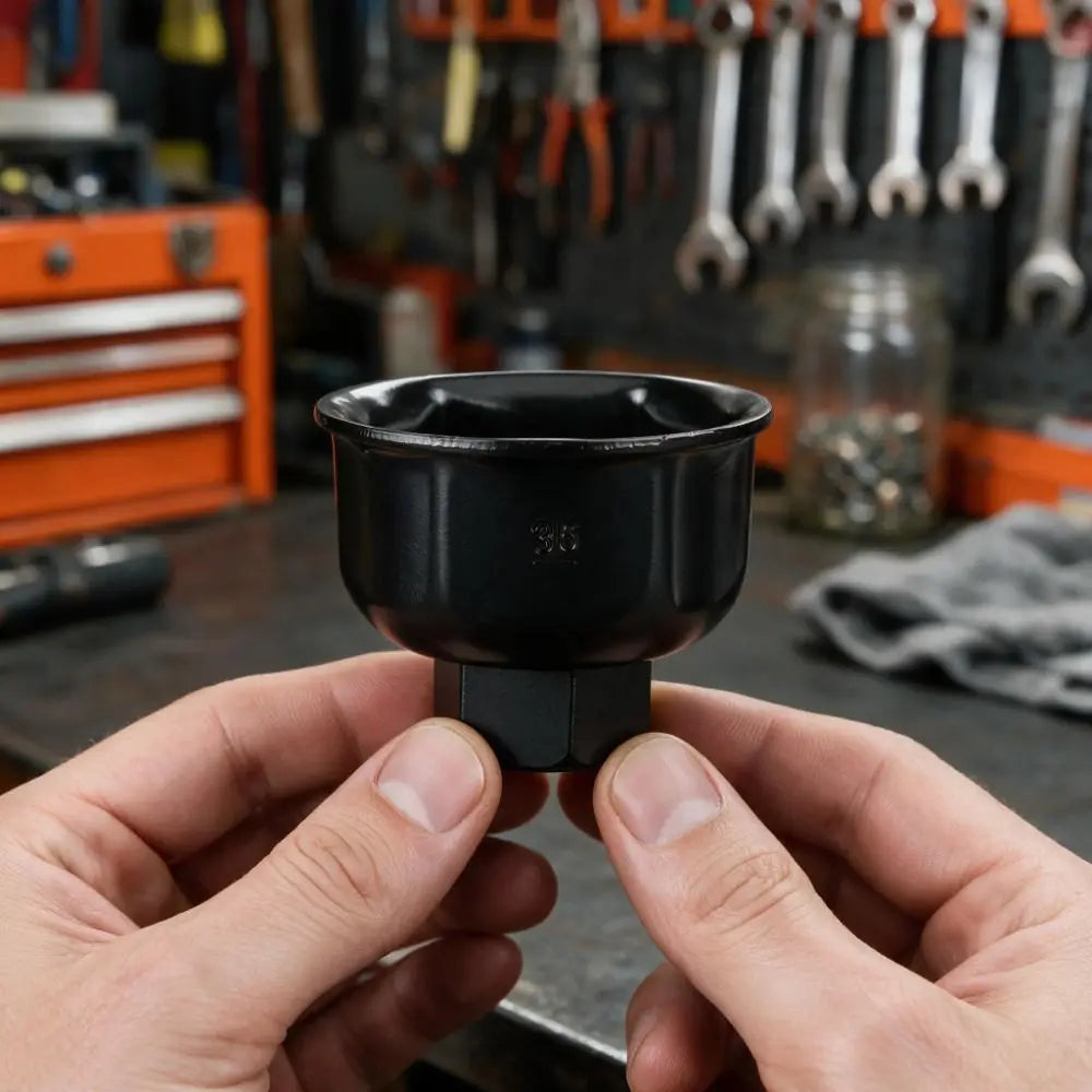 36mm Oil Filter Socket 3/8" Drive Cup Wrench | Alloy Black Oil Filter Socket Richie's