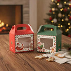 5-Pack Christmas Gift Boxes Clear Window & Handle | Foldable Christmas Gift Box Richie's