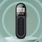 JOCESTYLE Mini Clip FM Radio Rechargeable LCD Display Portable FM Radio Richie's