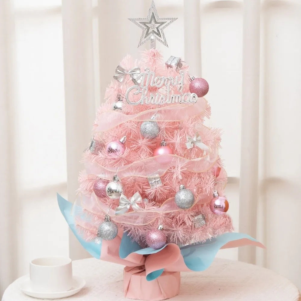45cm Mini Tabletop Christmas Tree Set with Colored Ornaments Mini Christmas Tree Richie's