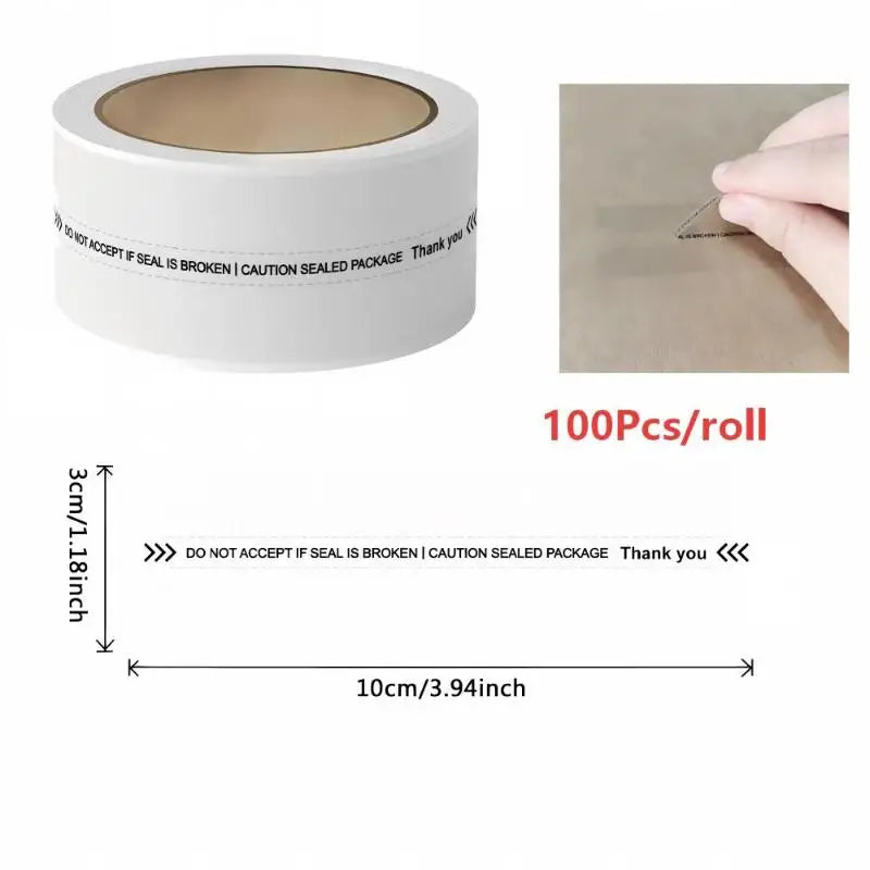 Tamper Evident Sealing Stickers 100/150Pcs – Kraft Security Labels Security Sealing Labels Richie's A4