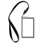 35PT Graded Card Case Lanyard Aluminum Frame UV Double-Glass Graded Card Case Richie's Silver