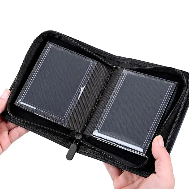 40-Slot PU Leather Card Binder Zipper Album – TCG & Sport Cards Card Storage Binder Richie's