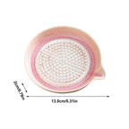 Handmade Ceramic Garlic Grater Plate – Gradient Glaze Kitchen Dish Ceramic Grater Plate Richie's Pink