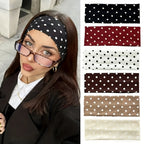Elastic Polka Dot Yoga Headband – Fitness Sweatband for Women Elastic Headband Richie's