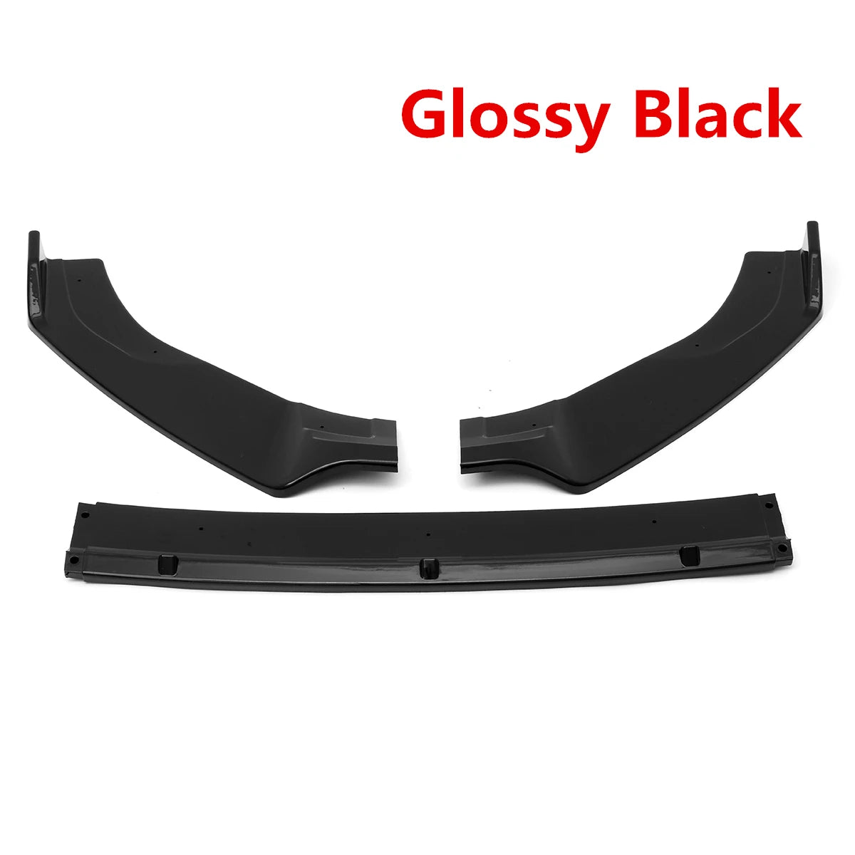 VW Golf MK7 MK7.5 GTI 3pc Glossy Black Front Bumper Lip Spoiler Bumper Lip Spoiler Richie's