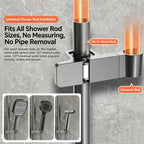 Adjustable ABS Shower Rail Holder – Universal Shower Head Bracket Shower Head Holder Richie's