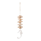 Mediterranean Fish Wood & Shell Wall Hanging Decoration Wall Hanging Decor Richie's 1-White