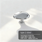 Zinc Alloy Cabinet Handles & Drawer Knobs – Gold/Silver Cabinet Hardware Richie's type 2 silver