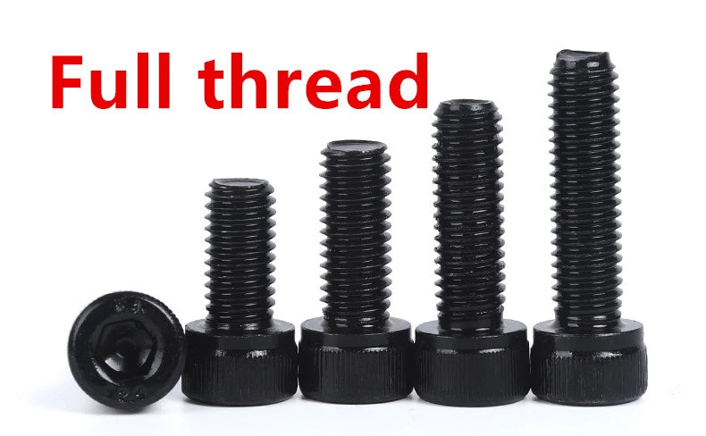 10pcs DIN912 Hex Socket Cap Head Bolts M3–M8 Stainless Steel Hex Socket Screws Richie's 12 9 Class Steel M4 16mm