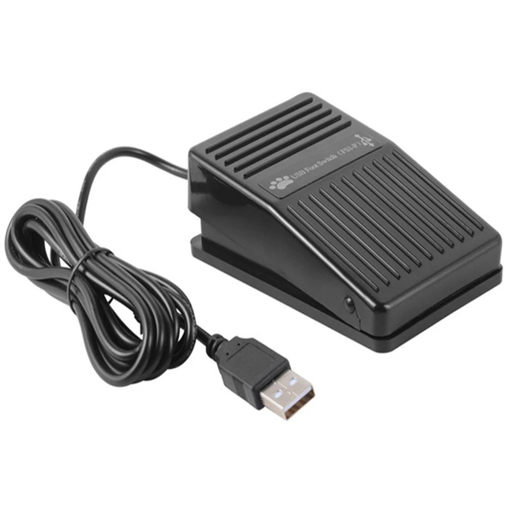 USB Foot Pedal Switch – Programmable HID Game & PC Controller USB Foot Pedal Richie's black
