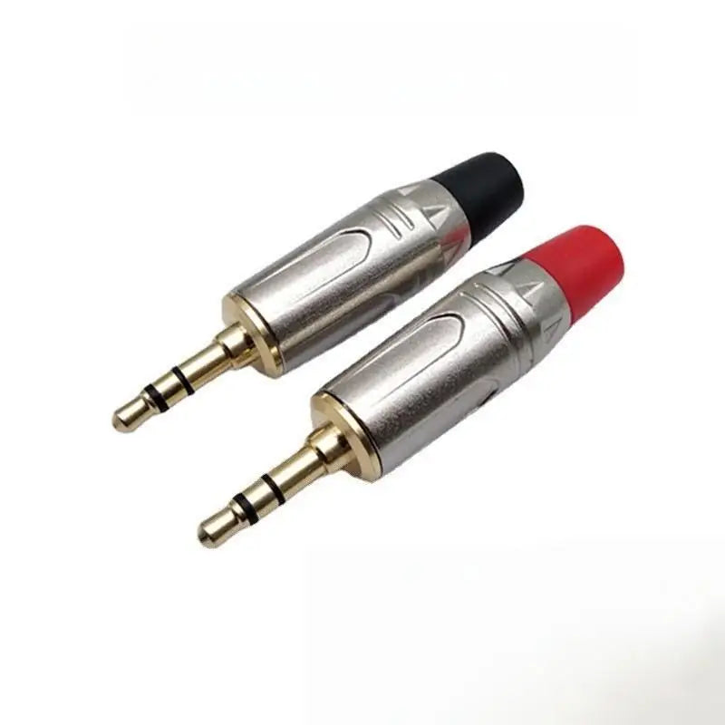 Gold-Plated 3.5mm Stereo Audio Plug DIY Headphone Jack Connector Audio Plug Connector Richie's