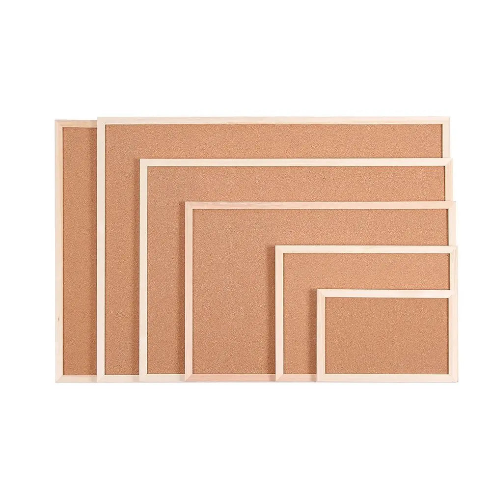 Wooden Frame Cork Bulletin Board – Memo & Photo Display Cork Bulletin Board Richie's