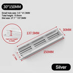 Aluminum Alloy Ventilation Grille Cover 30mm – Cabinet Air Vent Ventilation Grille Cover Richie's 30-150mm-silver