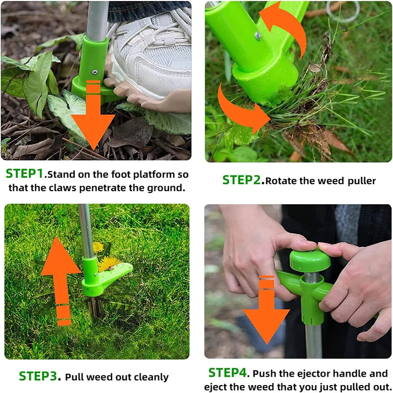 TOTNEND Long Handle Weed Remover – Garden Root Puller Tool Garden Weed Puller Richie's