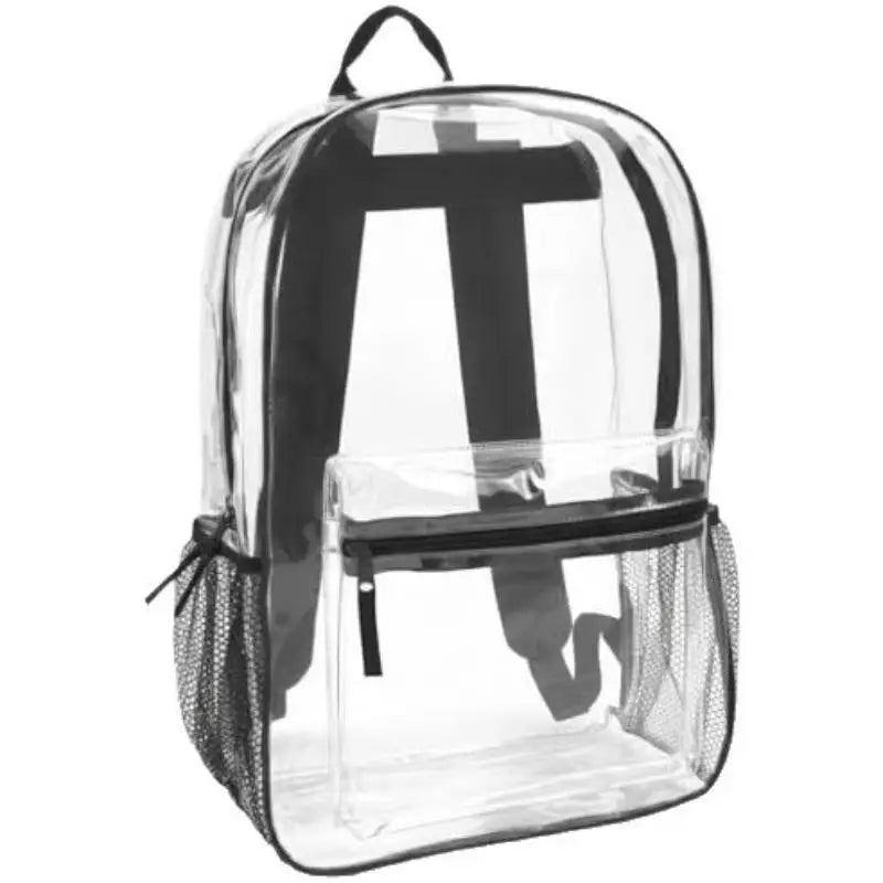Clear PVC Transparent Backpack – Stadium Approved & Waterproof Transparent Backpack Richie's