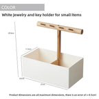 2-Grid Countertop Organizer – Remote, Cosmetics & Kitchen Box Countertop Storage Organizer Richie's Style B-White