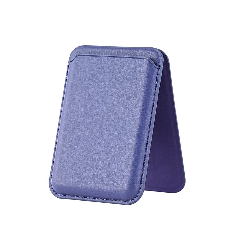 MagSafe Magnetic Wallet Stand for iPhone 16–12 | Card Holder Magnetic Wallet Stand Richie's Purple
