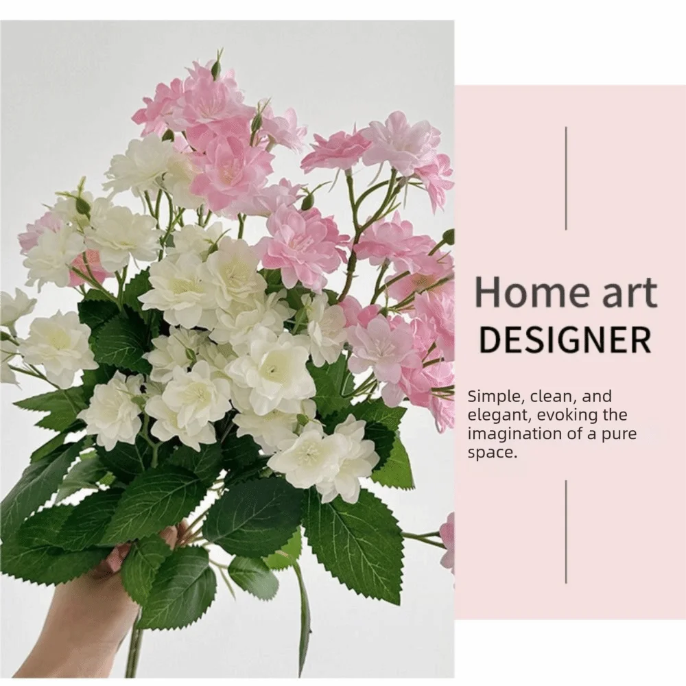 Artificial Jasmine Silk Flower Branch | Multicolor Faux Floral Artificial Flower Branch Richie's