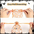 Halloween Tulle Drawstring Gift Bags 4x6in | Candy Party Bags Halloween Party Bags Richie's
