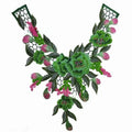3D Floral Lace Collar Applique – Detachable Embroidered Patch Collar Applique Patch Richie's Green