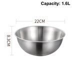 Stainless Steel Mixing Bowl Set with Scale | Kitchen Essentials Mixing Bowl Set Richie's 22cm