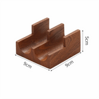 Sapele Wood U-Shaped Sushi Rack – Japanese Style Stand Sushi Serving Rack Richie's 2 Grid
