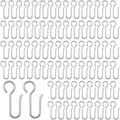 30pcs Metal S-Hook Curtain Track Hooks – Shower & Window Curtain Track Hooks Richie's 30pcs