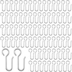 30pcs Metal S-Hook Curtain Track Hooks – Shower & Window Curtain Track Hooks Richie's 30pcs