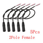 5Pcs 3.5mm AUX Male Female Extension Cable DIY Audio Repair Audio Extension Cable Richie's 2Pole Female