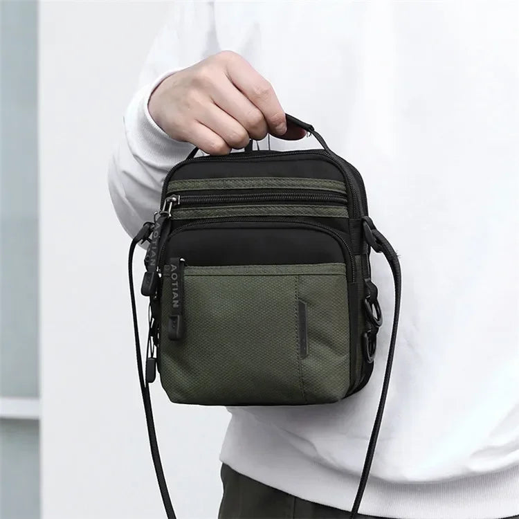 Men's Nylon Messenger Bag Lightweight Crossbody Shoulder Bag Messenger Bag Richie's