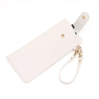 PU Leather Glasses Storage Pouch – Compact Bag Attachment Eyewear Storage Pouch Richie's WHITE 1 Pc