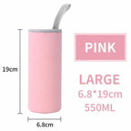 Neoprene Water Bottle Sleeve with Handle – 420/550ml Bottle Sleeve Richie's Pink 550ml