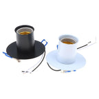 E27 Ceramic Lamp Holder Heat-Resistant Metal Spring Bracket Lamp Socket Holder Richie's