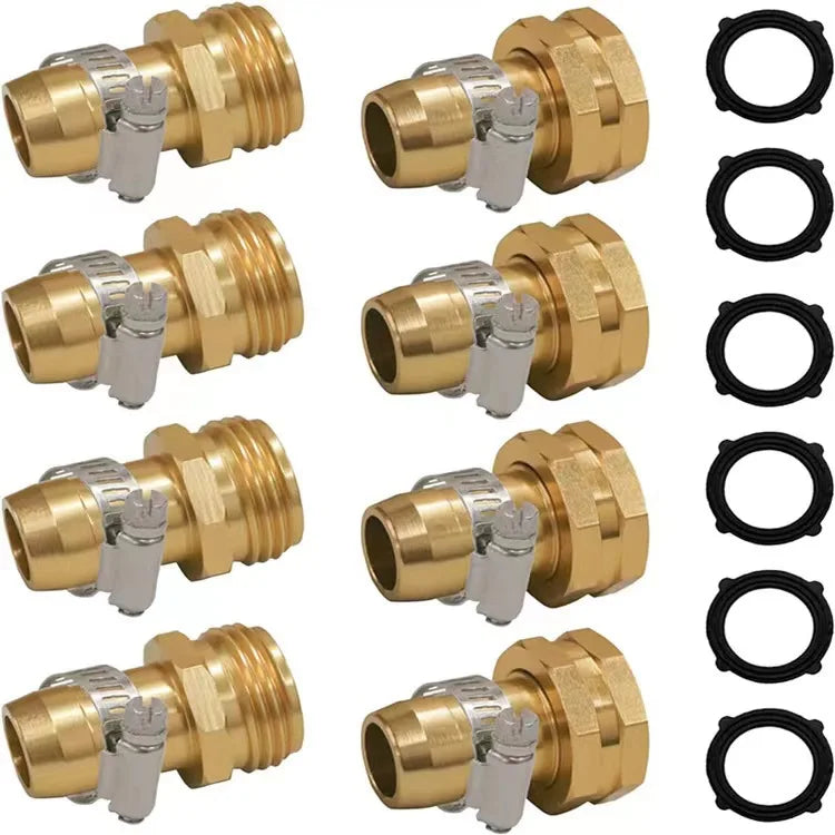 3/4 Inch Brass Garden Hose Repair Kit with Quick Connector Garden Hose Repair Kit Richie's