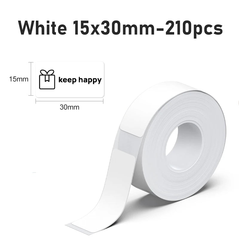 Marklife P15 Thermal Label Paper Roll – Self-Adhesive Stickers Thermal Label Paper Richie's White 15x30mm