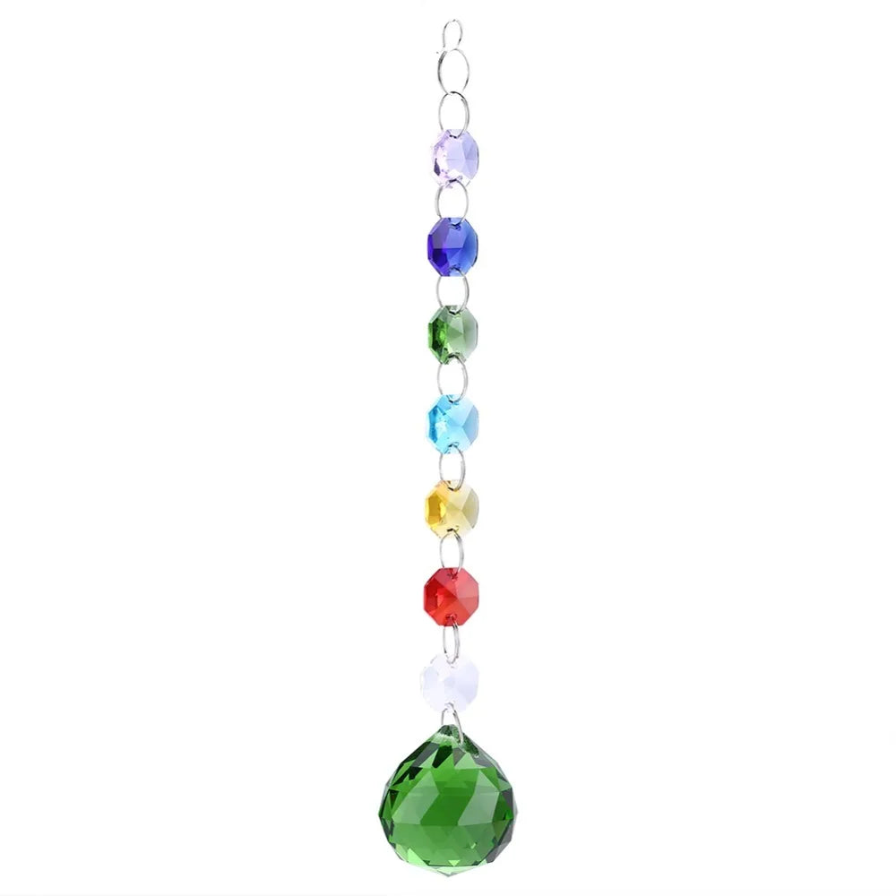 K9 Crystal Rainbow Suncatcher Hanging Pendant Prism Decor Crystal Suncatcher Pendant Richie's Green