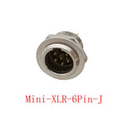 Mini XLR Connector 3/4/5/6 Pin Male Female Audio MIC Plug Audio XLR Connector Richie's 1Pcs 6Pin-J