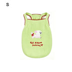 Cartoon Print Dog Vest – Breathable Pet Pullover S/M/L Pet Dog Vest Richie's Green S
